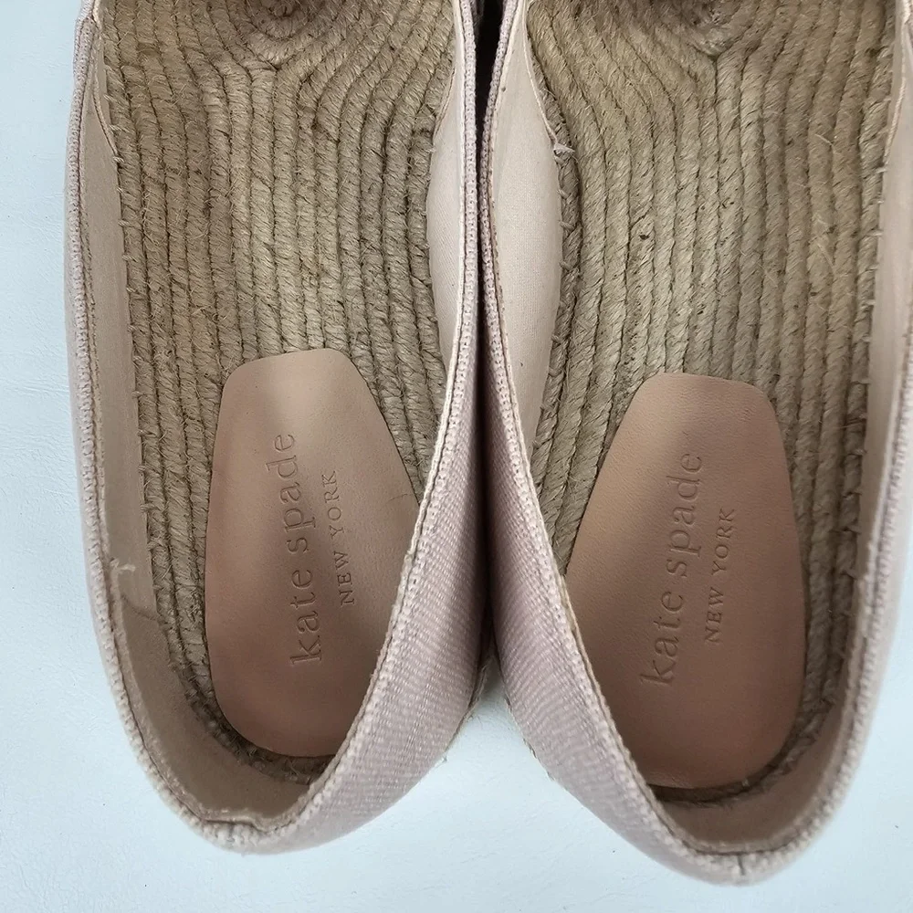 NEW KATE SPADE Garden‎ Giraffe Pale Vellum Espadrilles Size 8 B